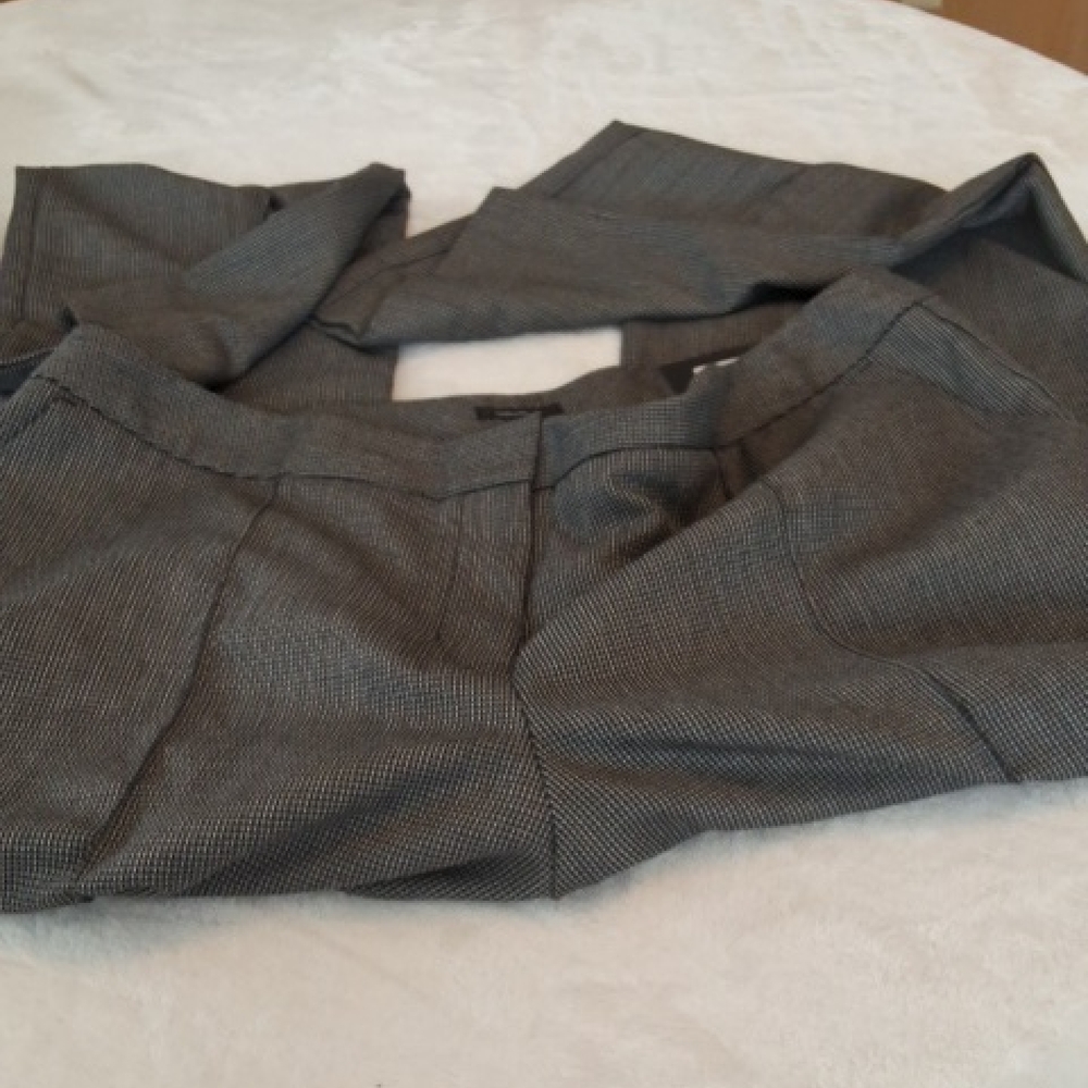 Worthington Modern Fit Womens Black Tan Pattern Dress Pants Size 14